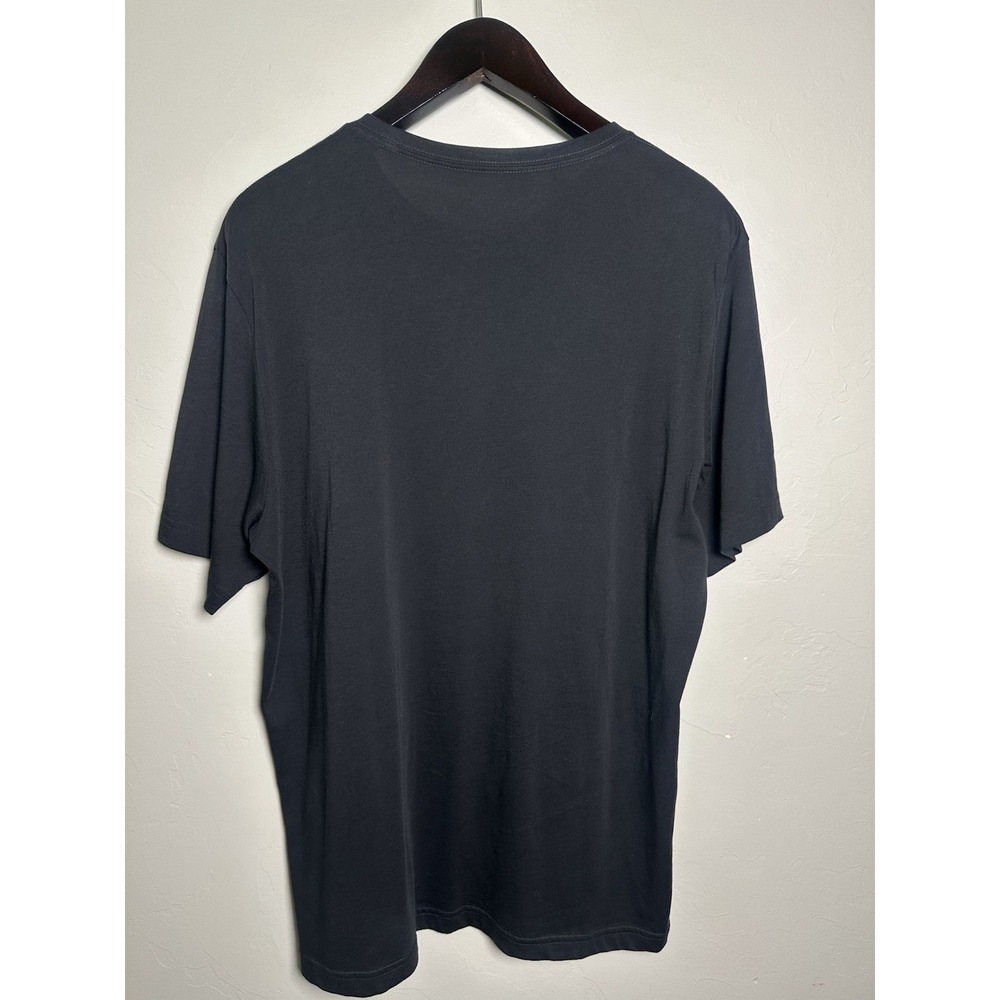 TravisMathew Race You Golf T-Shirt Mens L Black Pima Cotton Graphic Tee Peru - Picture 2 of 7
